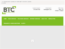 Tablet Screenshot of btcservices.org